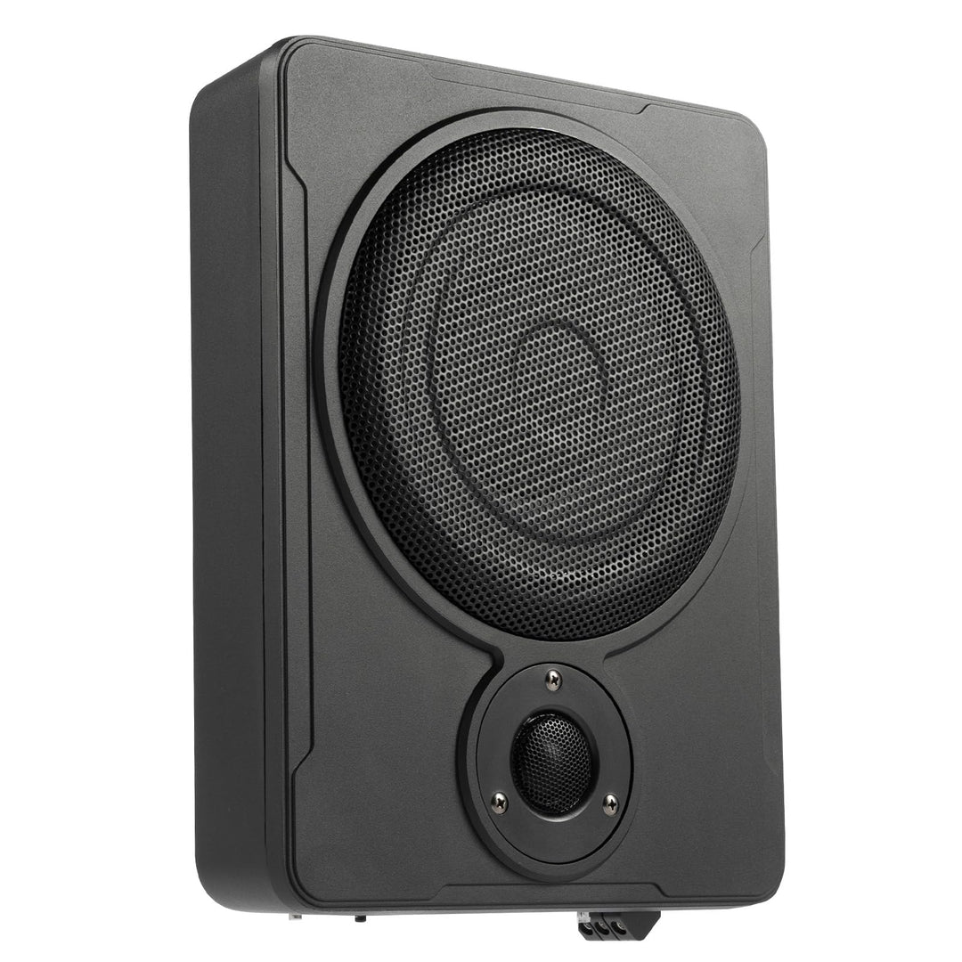 Auto Flacher Untersitzbass,8" Bassbox Mit Kabel,Aktiv Powered Untersitz Subwoofer FüR Auto Und LKW,L