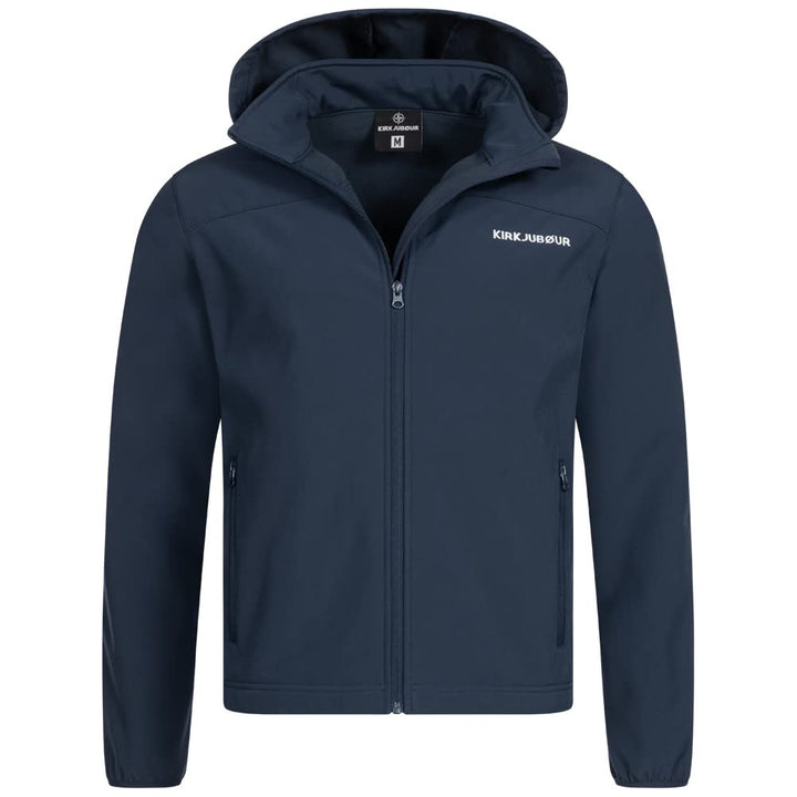 Kirkjubøur® Hestur Herren SOFTSHELLjacke 10.000 mm Wassersäule mit Kapuze und Fleecefutter, atmungsa