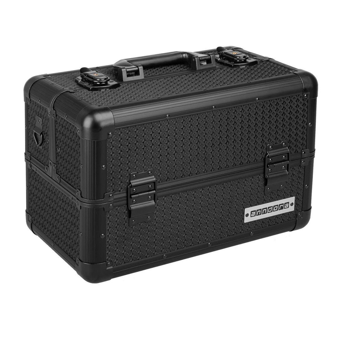 anndora Beauty Case Kosmetikkoffer - Stilvoller Schmuckkoffer, Schminkkoffer mit robustem Aluminiumr