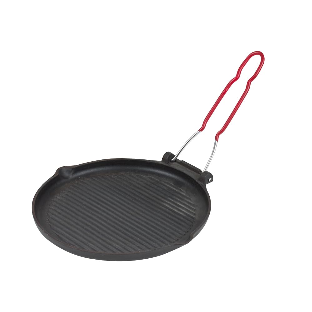 Invicta 32710 Grillpfanne aus Gusseisen, Metall, Schwarz, 23