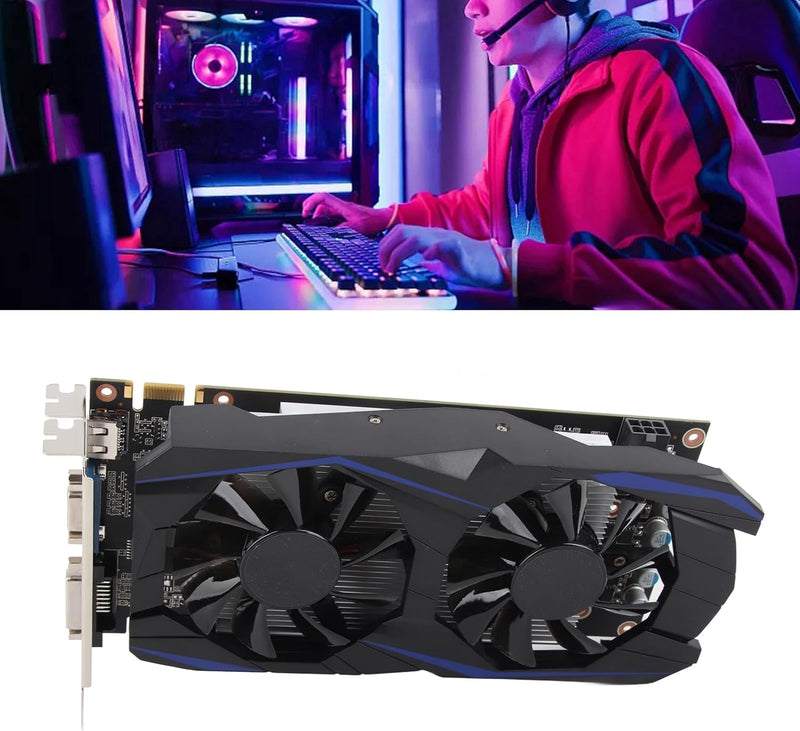 VBESTLIFE GTX550Ti-Grafikkarte, 6 GB 192 Bit GDDR5, Unterstützt DVI-VGA-HD-Multimedia-Schnittstelle,