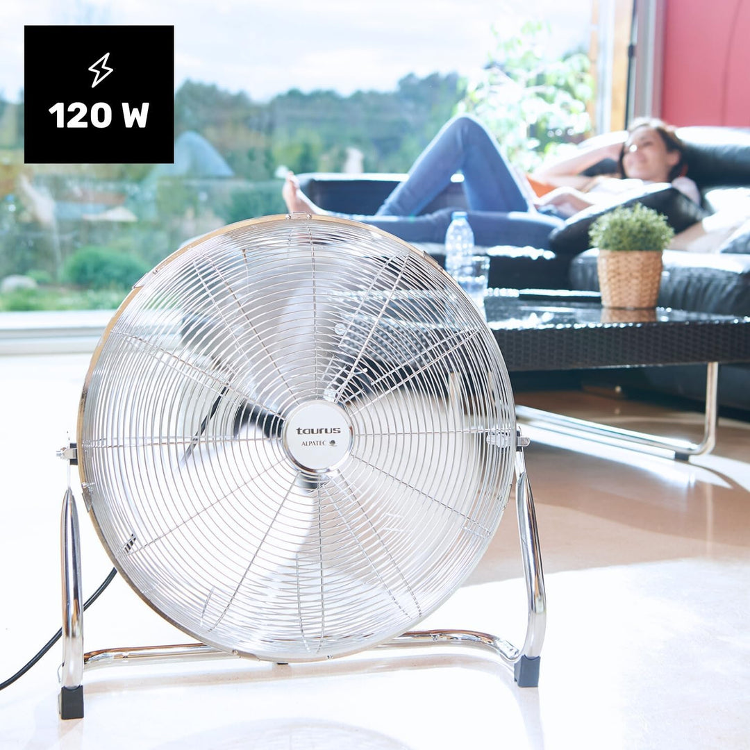 Taurus Alpatec Luftsprudler SIROCCO 18, 944656, 120 W, 45 cm Durchmesser, Chrom