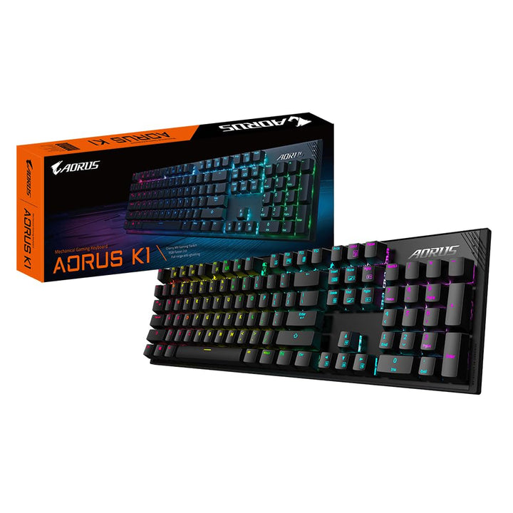 Aorus GK-AORUS K1 Gaming Keyboard, Black (AZERTY Layout)