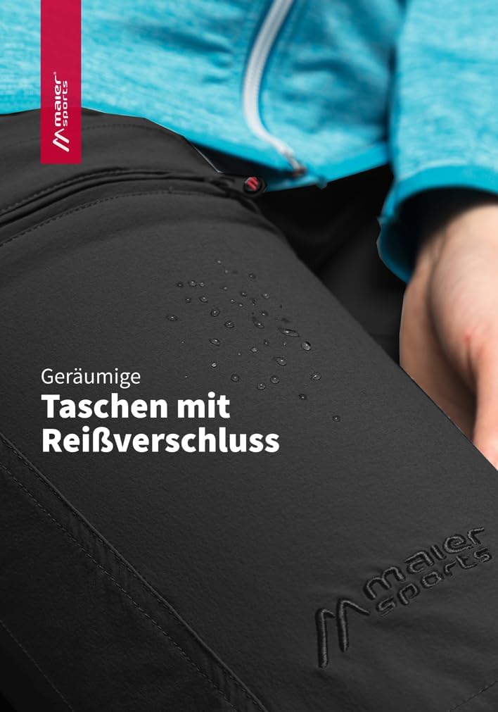 Maier Sports Damen Outdoorhose Lulaka, funktionale Wanderhose, atmungsaktive Trekking-Hose mit Rollu