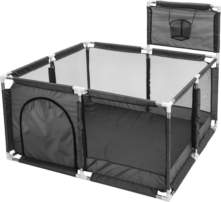 Laufgitter Baby Krabbelgitter Spiellaufstall Spielgitter Baby Laufstall mit Netzgewebe tragbar stabi