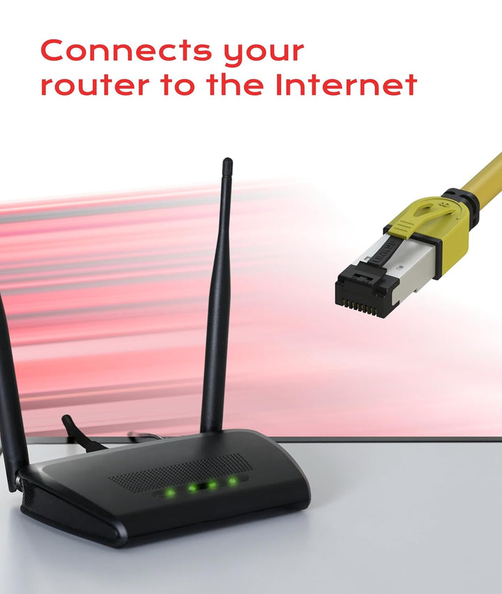 LINKUP - [40Gbps Zertifiziert] Cat8-Ethernet-Patchkabel Doppelt Geschirmt┃2000MHz (2Ghz) Cat8.1┃Zuku