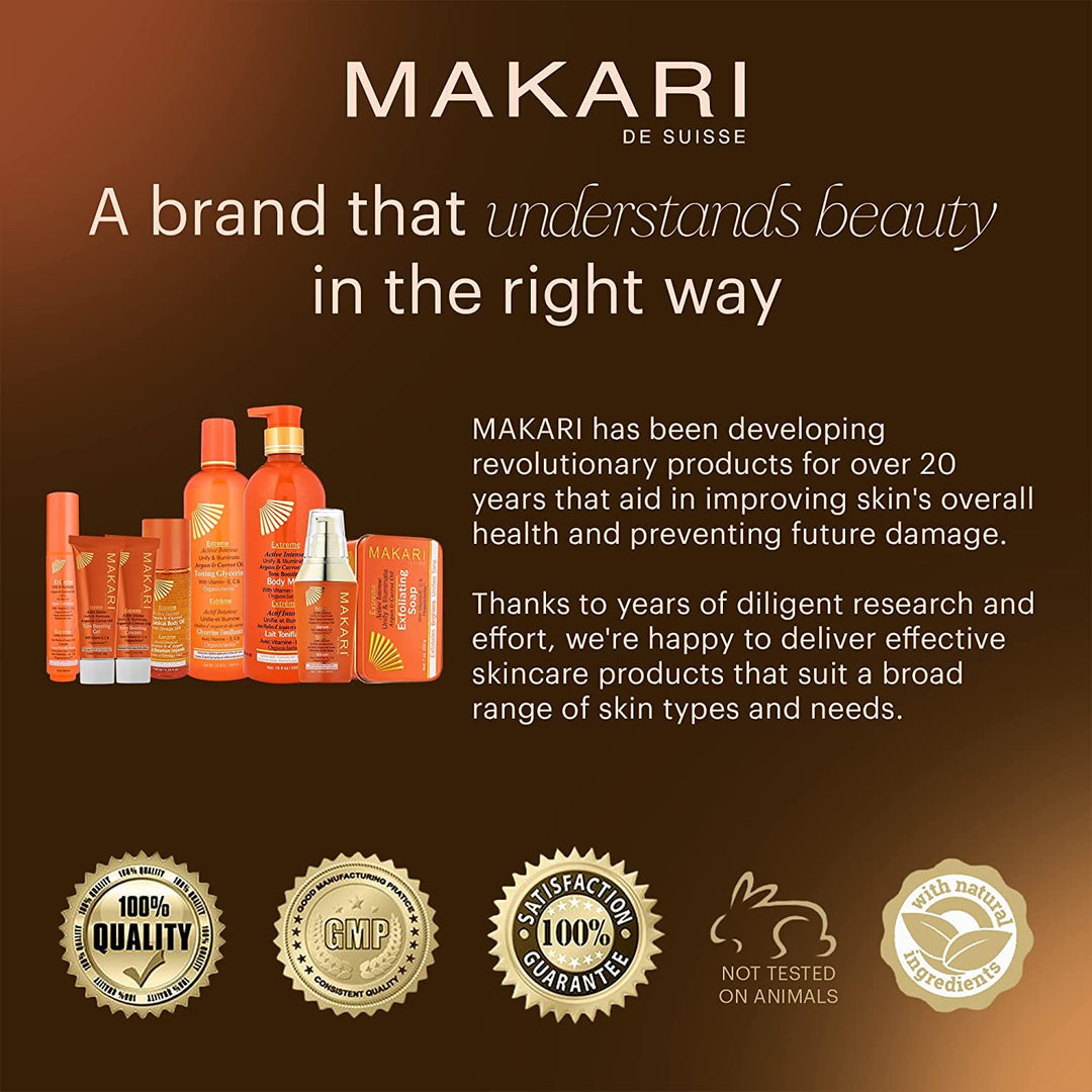 Makari Extreme Karotten & Argan Öl mit Glycerin zur Hautverschönerung 16,8oz - Feuchtigkeitscreme zu