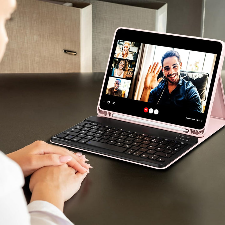 Hülle mit Tastatur für iPad Air 11 Zoll M4/M3/M2 (2026/2025/2024) &amp; 10,9 Zoll Air 5/4 Generation 202