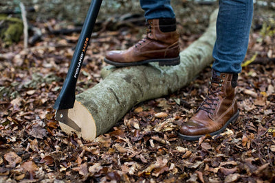 Fiskars Lange Hand-Sappie zur Holzbearbeitung, Länge: 78,5 cm, Gehärtete Stahlklinge/Glasfaserverstä