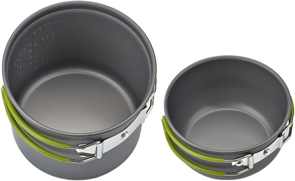 Cozyswan Picknick Topf Camping Kochgeschirr Campinggeschirr Outdoor Wandern Cookware Set, aus Legier