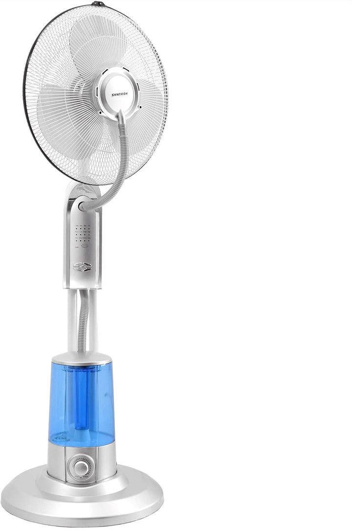 Syntrox Germany SVT-75W Ventilator mit Luftbefeuchter Oszillation Axialventilator Standventilator Wi