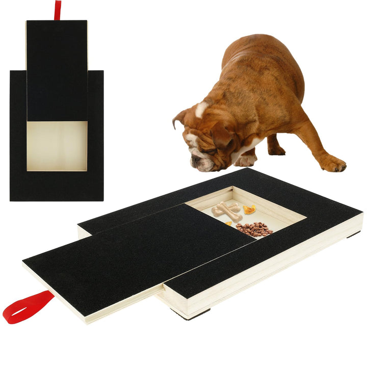 Kratzbrett für Hunde mit Leckerlibox Multifunktionale Nägel Schleifpapier Kratzbrett Alternative zu