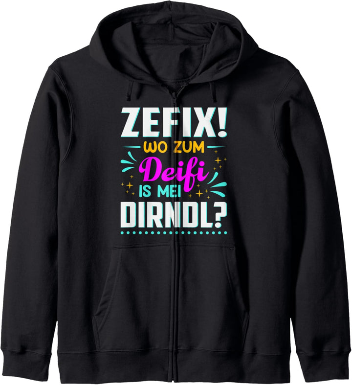 Zefix Dirndl Oktoberfest Tracht Wo Zum Deifi Is Mei Dirndl Kapuzenjacke