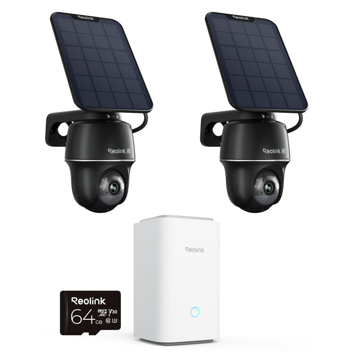 Reolink 4K Überwachungskamera Aussen Solar, 360°/140° Schwenk-/Neige, Auto-Tracking,4K-Live-Ansicht