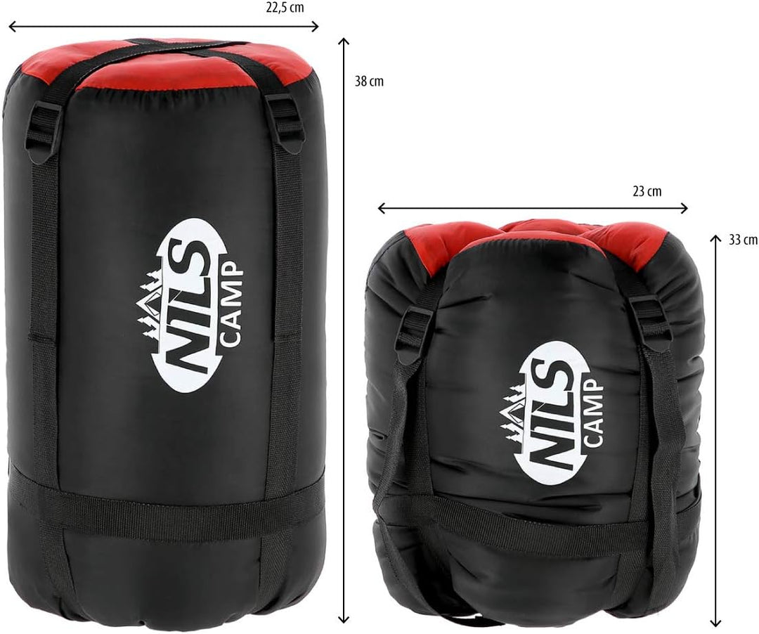 NILS Camp NC2012 Sleeping Bag Black and red