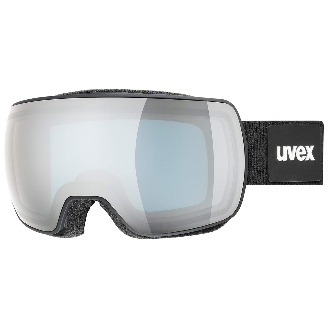 Uvex Unisex Compact Fm Skibrille (1er Pack) Einheitsgrösse black mat/silver-blue, Einheitsgrösse bla