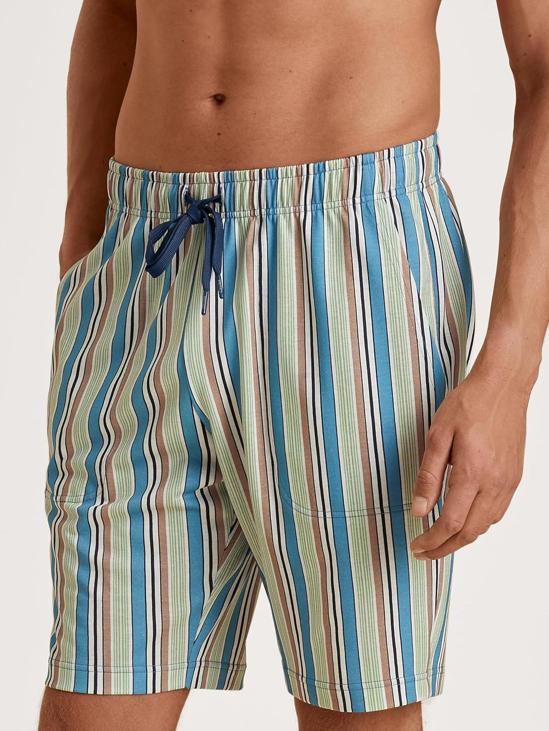 CALIDA Herren Rmx Sleep Shorts Hose (1er Pack) 50 Niagara Blue, 50 Niagara Blue