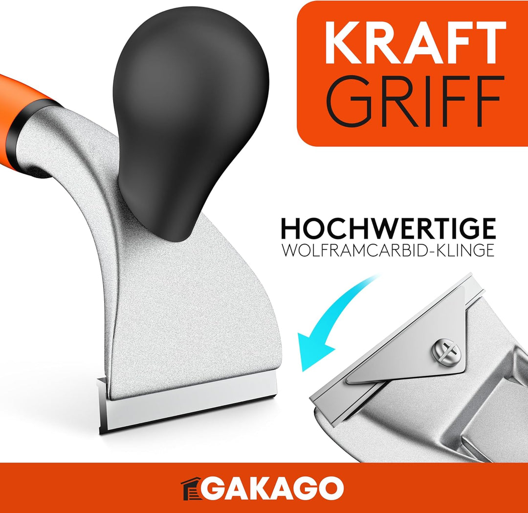 Kraft-Schaber - Hochwertige 65mm Ziehklinge aus langlebigen Wolframcarbid - Ergonomisch & rutschfest