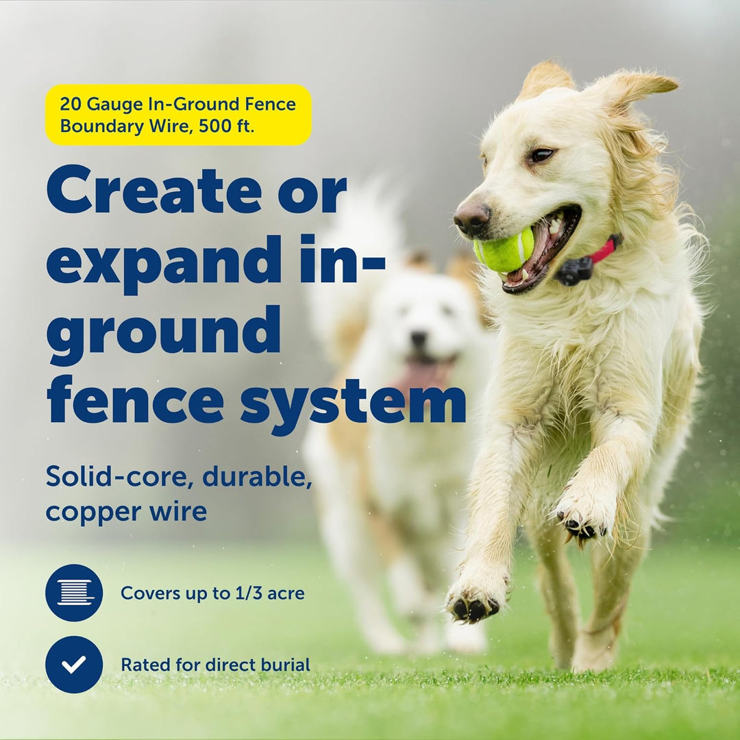 PetSafe Begrenzungsdraht, 152,4 m Spule mit solidem Kern 20-Gauge Kupferdraht, In-Ground Pet Zaundra