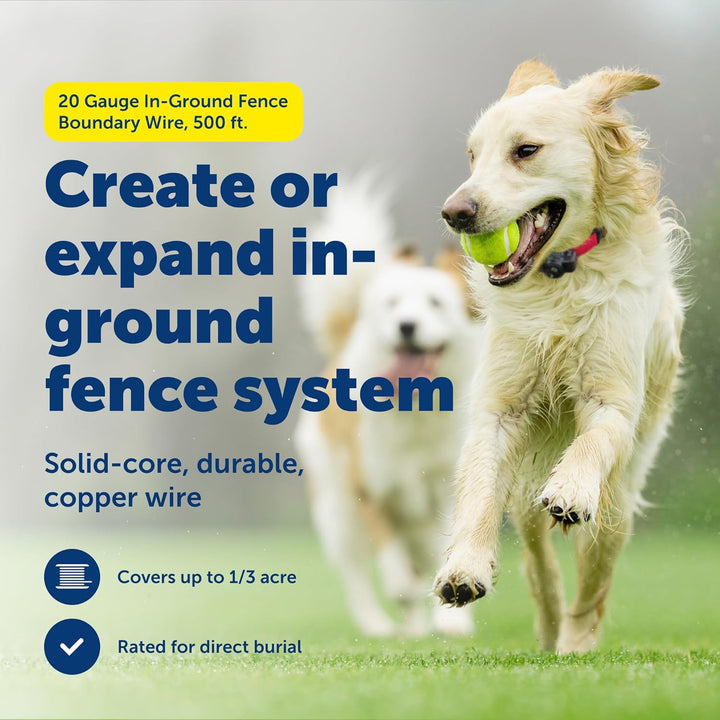 PetSafe Begrenzungsdraht, 152,4 m Spule mit solidem Kern 20-Gauge Kupferdraht, In-Ground Pet Zaundra