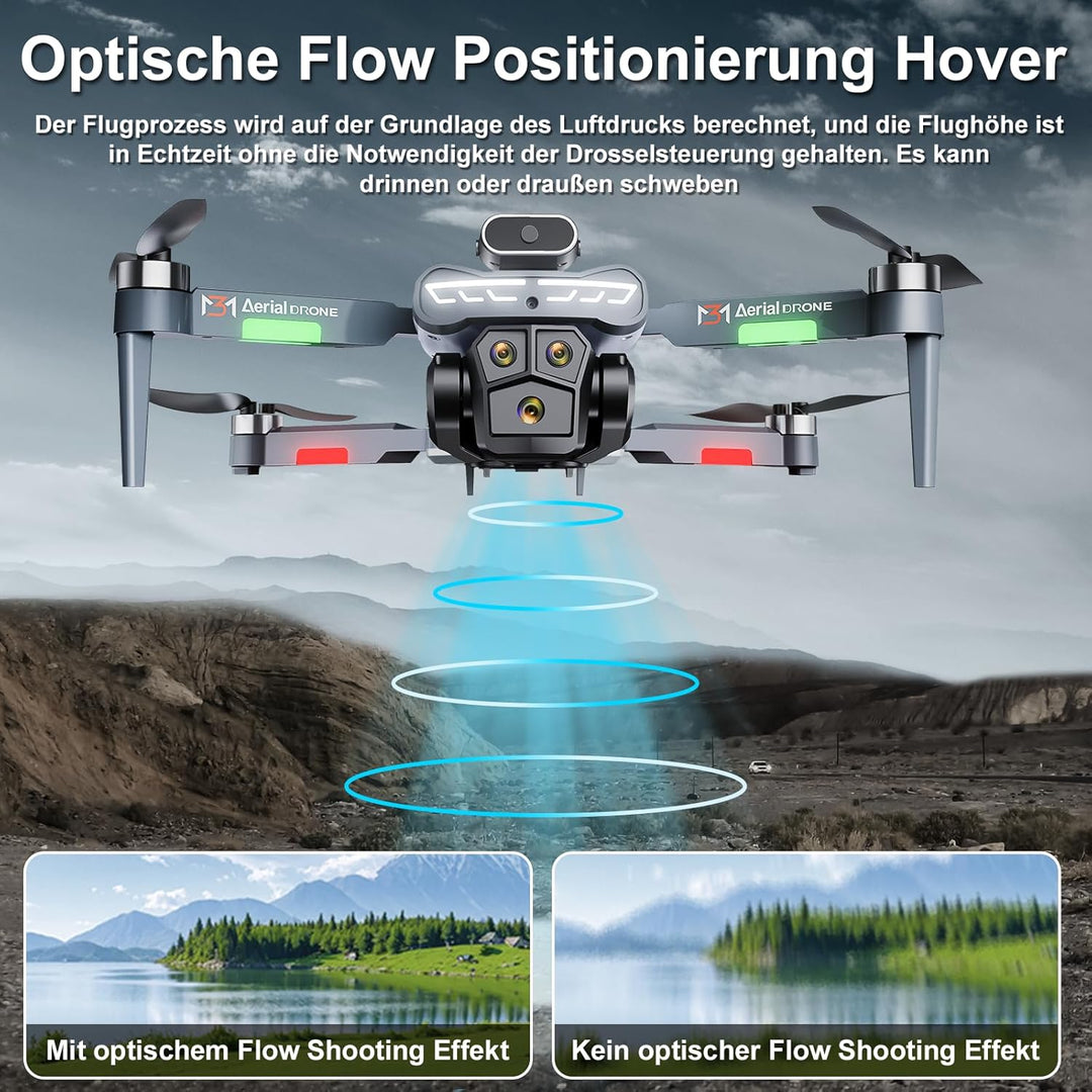 Drohne Mit 4K-Kamera, Lokalisierung des Lichtstroms in der Schwebe, 360°-Hindernisvermeidungskopf, B