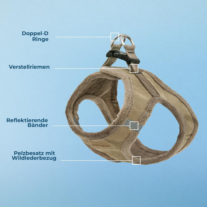 Voyager Step-In Plüsch-Hundegeschirr by Best Pet Supplies - Step-In-Westengeschirr für kleine und mi