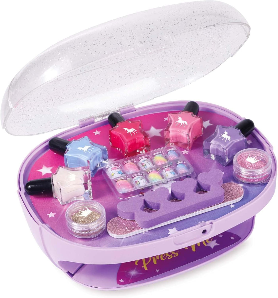 Tacobear Nagelstudio Kinder Mädchen Geschenke 6 7 8 9 10 Jahre Nageltrockner Peel Off Nagellack Pres