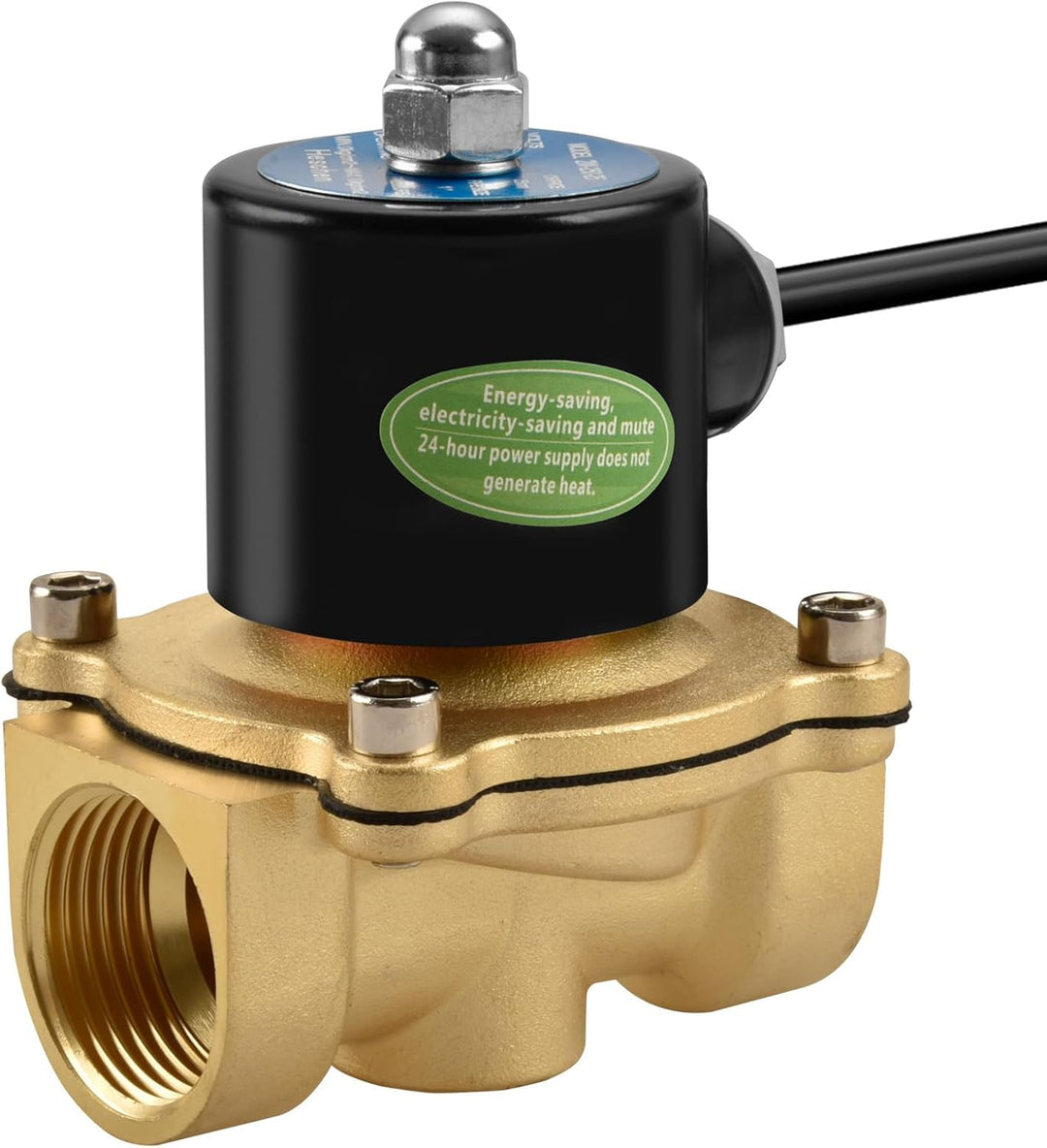 Heschen Messing Elektrisches Magnetventil, 2W-250-25J, PT1", DC12V, Direct Action Wasser Air, Normal