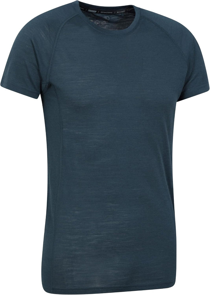Mountain Warehouse Summit Merino Herren T-Shirt Unterhemd Thermounterwäsche Funktionsunterwäsche Ski