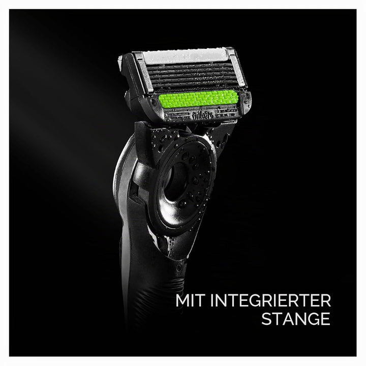 Gillette LABS Herrenrasierer, mit 1 Gillette LABS Klingen mit integriertem Stab, Magnetbasis, Feucht