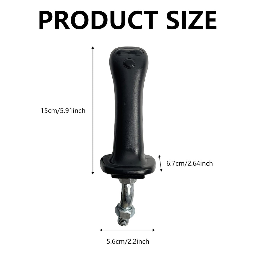 Ysislybin Bagger-Joystick-Kit, 2 Stück 3-Tasten-Joystickgriffe für Bagger ABS und Aluminiumlegierung