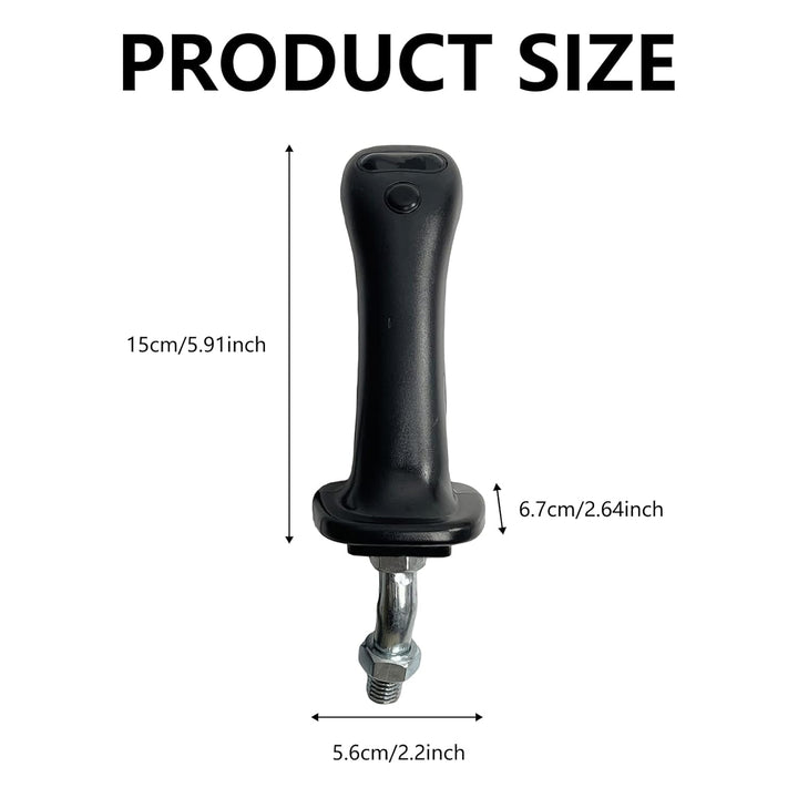 Ysislybin Bagger-Joystick-Kit, 2 Stück 3-Tasten-Joystickgriffe für Bagger ABS und Aluminiumlegierung