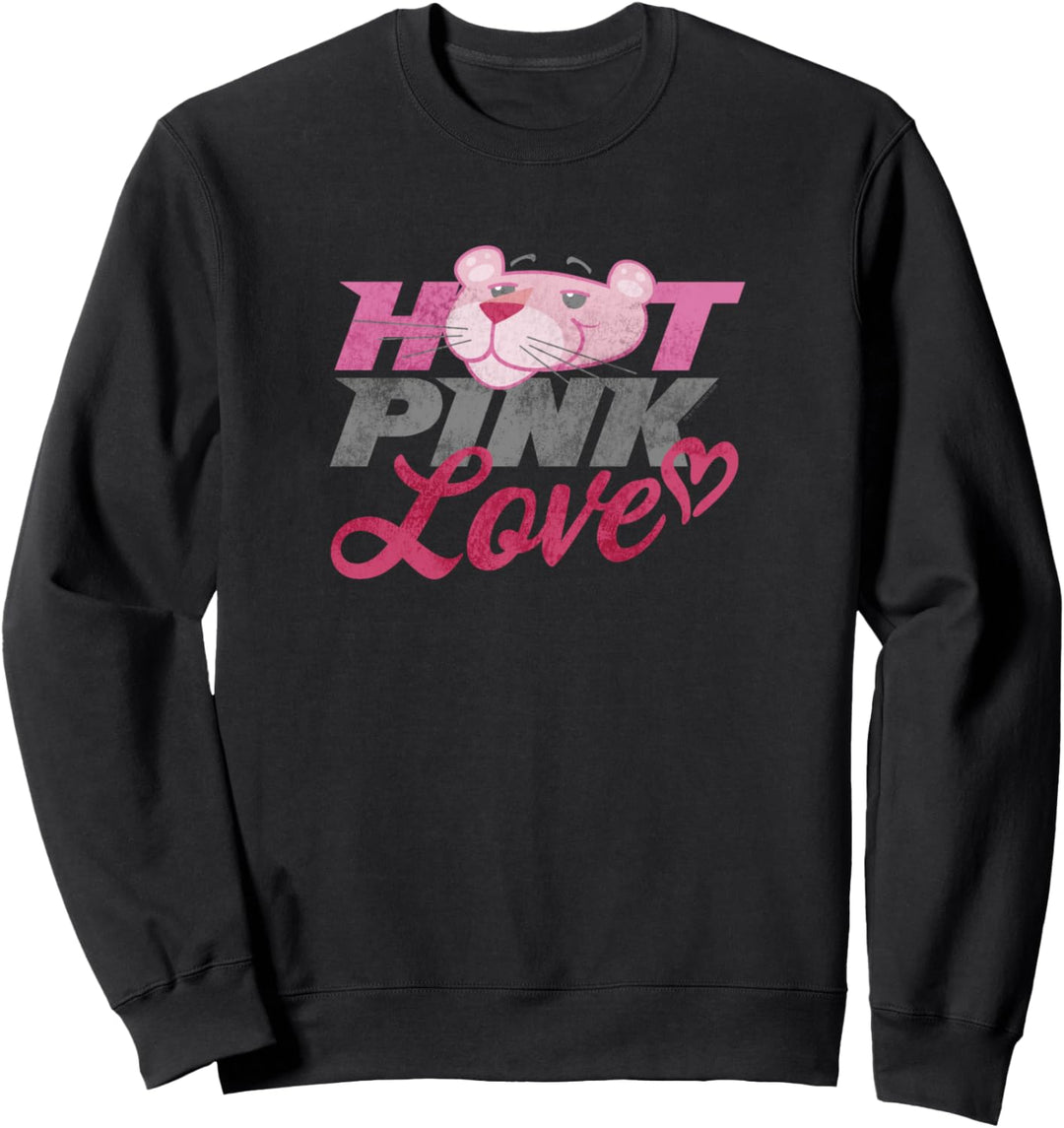 The Pink Panther Valentine's Day Hot Pink Love Sweatshirt