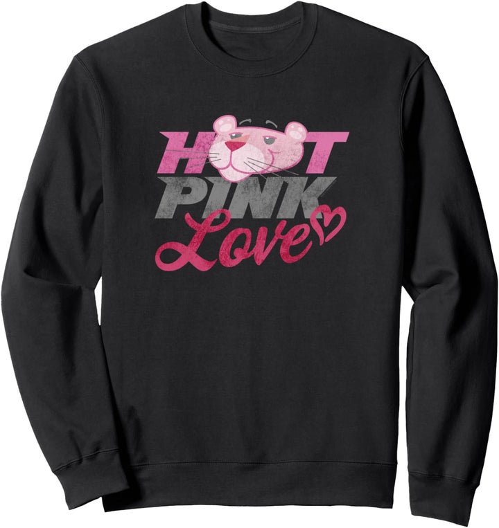 The Pink Panther Valentine's Day Hot Pink Love Sweatshirt