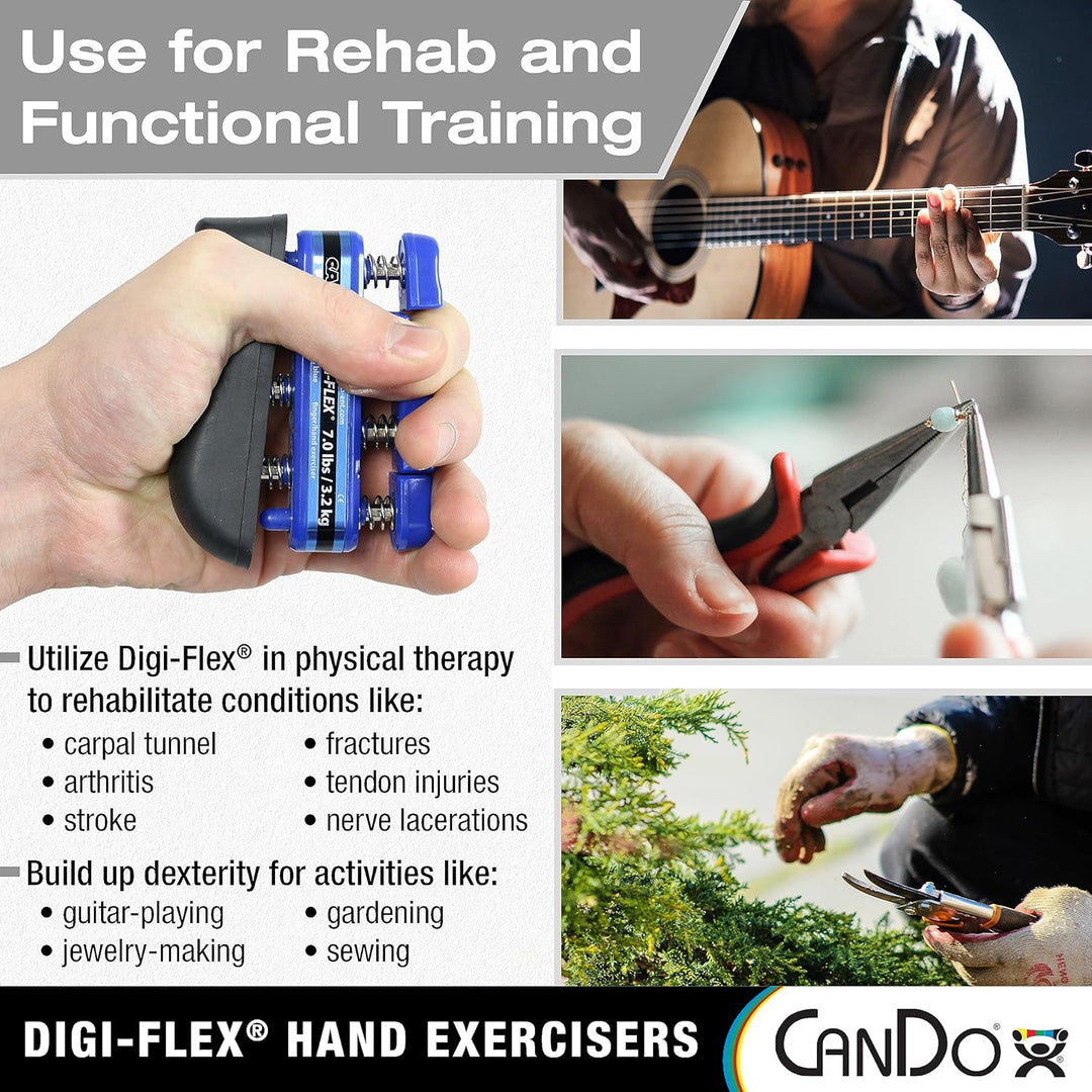 CanDo Handtrainer, Fingertrainer Digi-Flex®, 10-0742 mittel / grün, mittel / grün