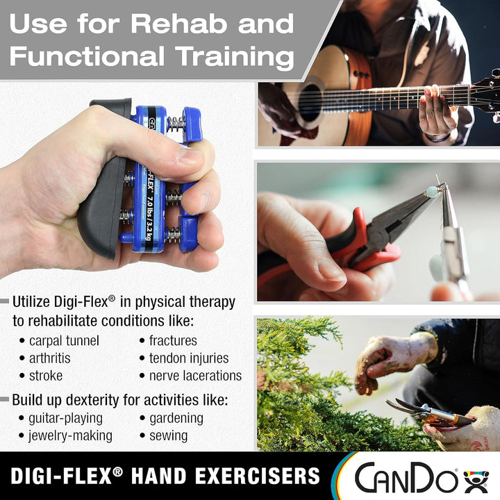CanDo Handtrainer, Fingertrainer Digi-Flex®, blau (schwer) schwer / blau, schwer / blau