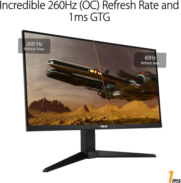 ASUS TUF Gaming VG27AQML1A - 27 Zoll WQHD Monitor - 260 Hz, 1ms GtG, G-Sync, FreeSync, AdaptiveSync,