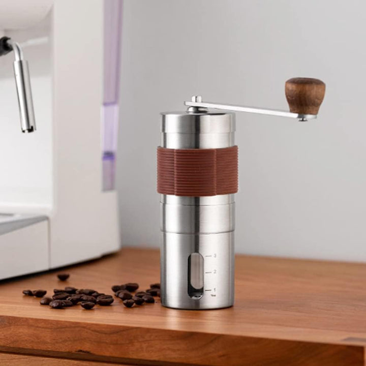 Cocoarm Verstellbare Handkaffeemühle Edelstahl Körper Handbuch Handkaffeemühle Waschbare Handmühle K