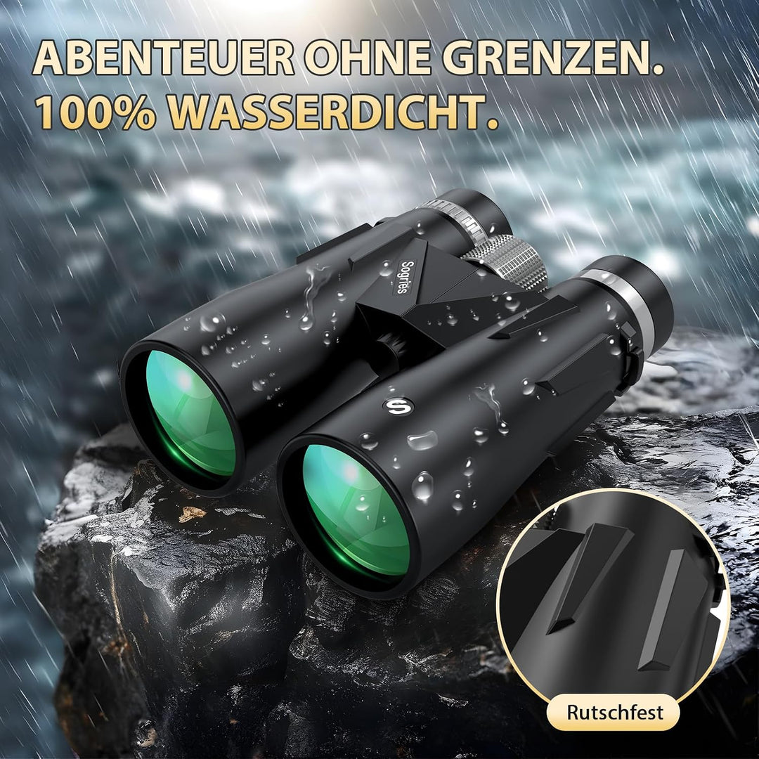 Sogries 15x52 Fernglas Erwachsene BAK4 FMC für Vogelbeobachtung Outdoor