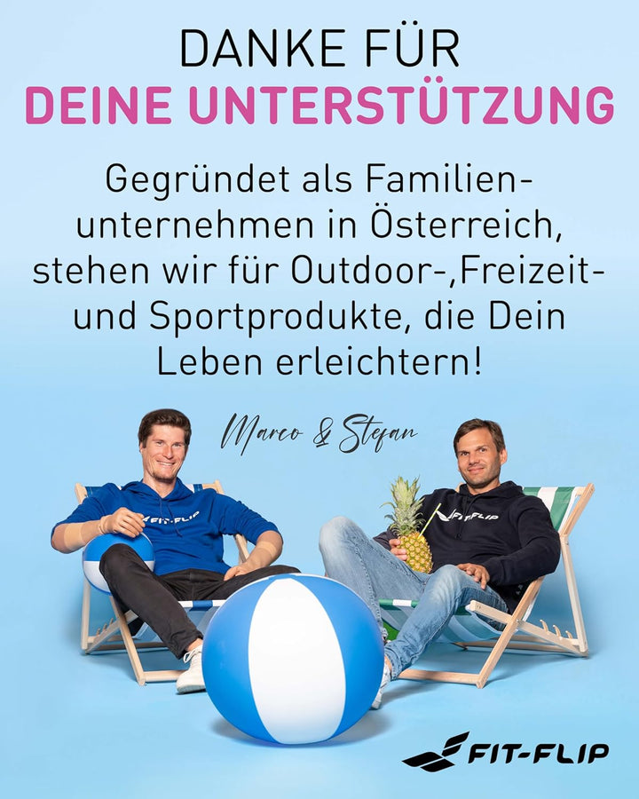 Fit-Flip Strandtuch XXL aus Mikrofaser - leicht und schnelltrocknend - 100% recyceltes Strandhandtuc