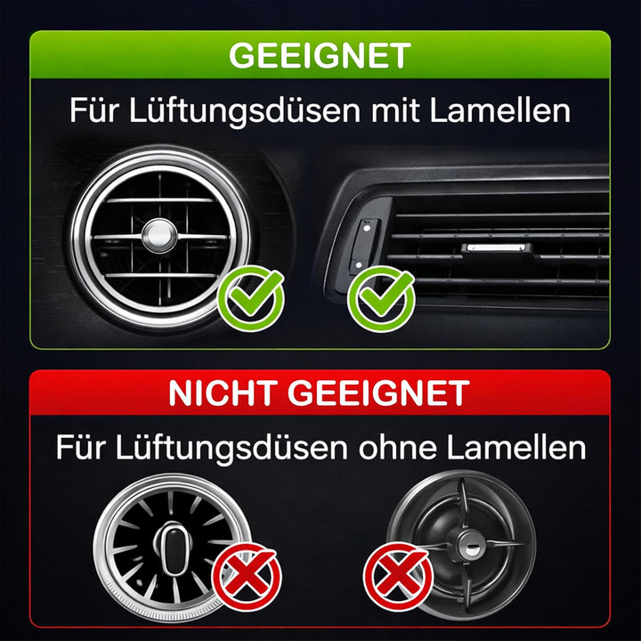 Aigner & Reiter Handyhalterung Auto Magnet für runde Lüftung | Magnethalter fürs Handy für Rundlüfte