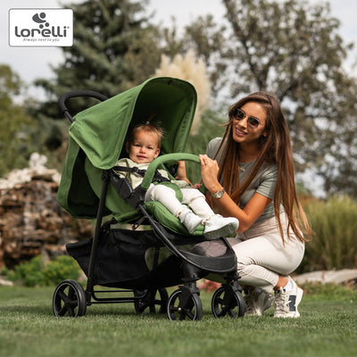 Lorelli Kinderwagen Rome, Reisebuggy, Baby Buggy klein zusammenklappbar, Leicht, Nur 7 kg, Kompakter
