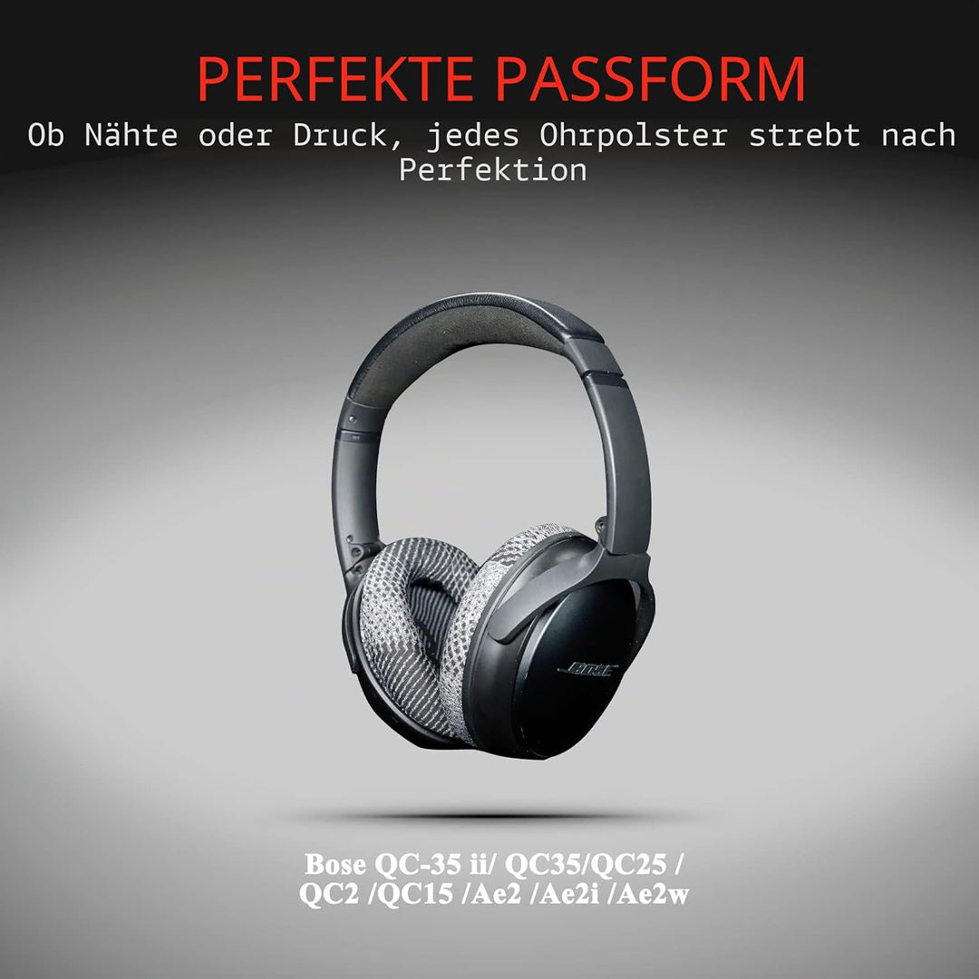Professionelle Bose Kopfhörer-Ersatz-Ohrpolster, passend für Bose QuietComfort 35 ii/QC35/QC25/QC2/Q