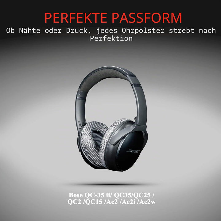 Professionelle Bose Kopfhörer-Ersatz-Ohrpolster, passend für Bose QuietComfort 35 ii/QC35/QC25/QC2/Q