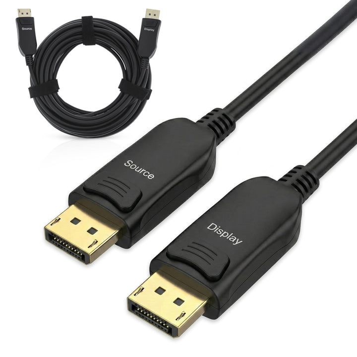 InLine DisplayPort 2.1 AOC Kabel, aktiv, UHBR 13.5, 10K/8K/4K, verlustfreie Übertragung, mit Metalls