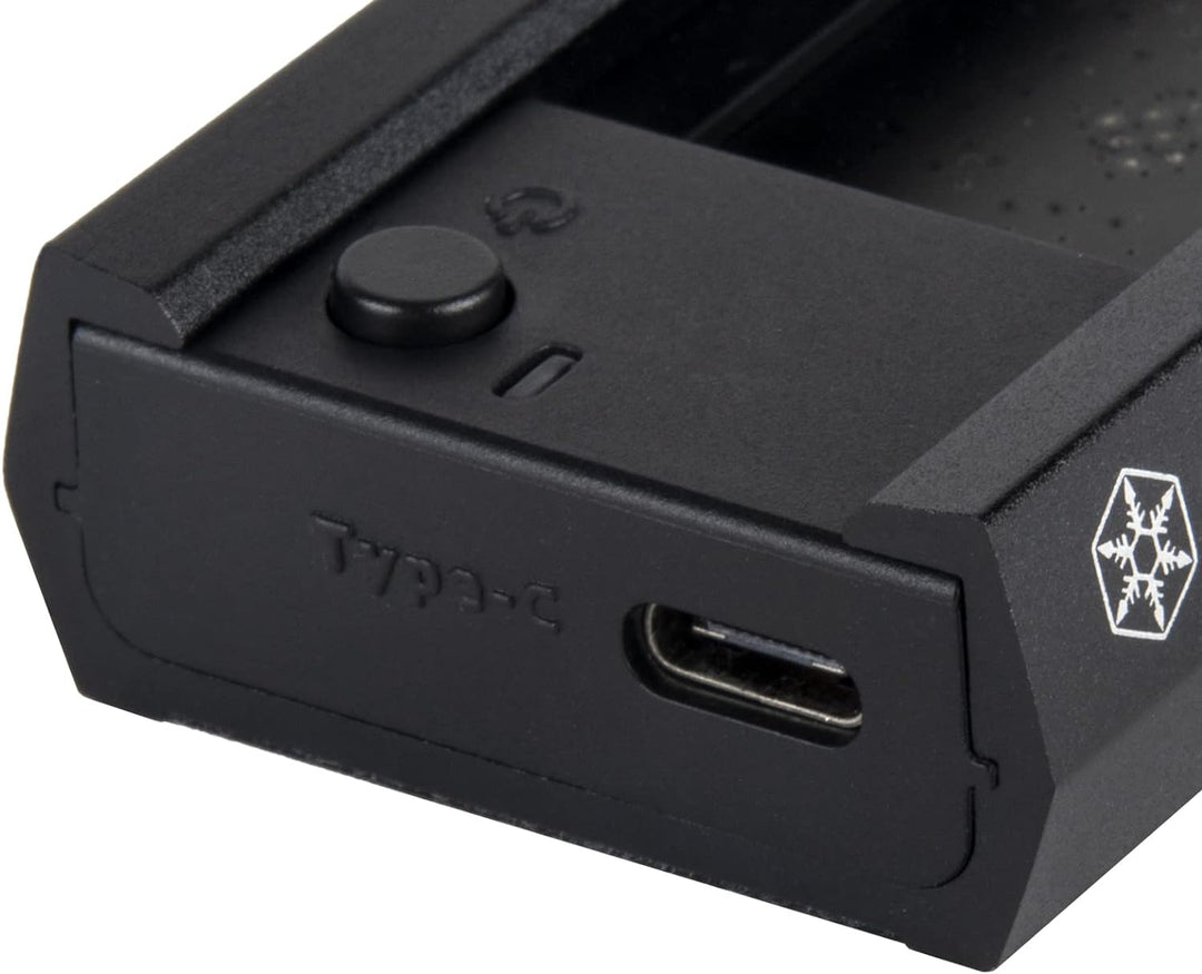 SilverStone Technology TS16, Externe 10-Gb s-SuperSpeed-USB-C-3.2-Gen-2-zu-NVMe SATA-M.2-SSD-Docking