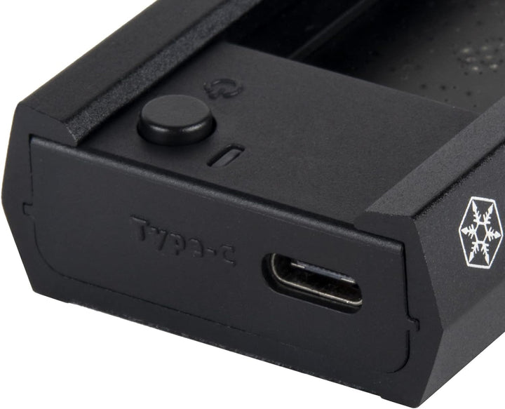 SilverStone Technology TS16, Externe 10-Gb s-SuperSpeed-USB-C-3.2-Gen-2-zu-NVMe SATA-M.2-SSD-Docking