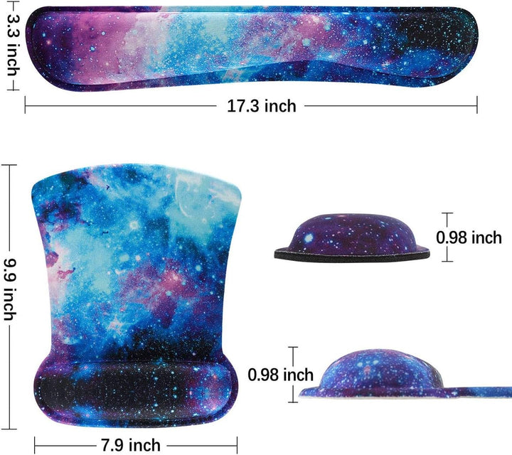 Ergonomisches Mauspad-Set, ToLuLu Cute Gel-Mauspad für Computer-Laptop, rutschfeste Mousepad-Tastatu
