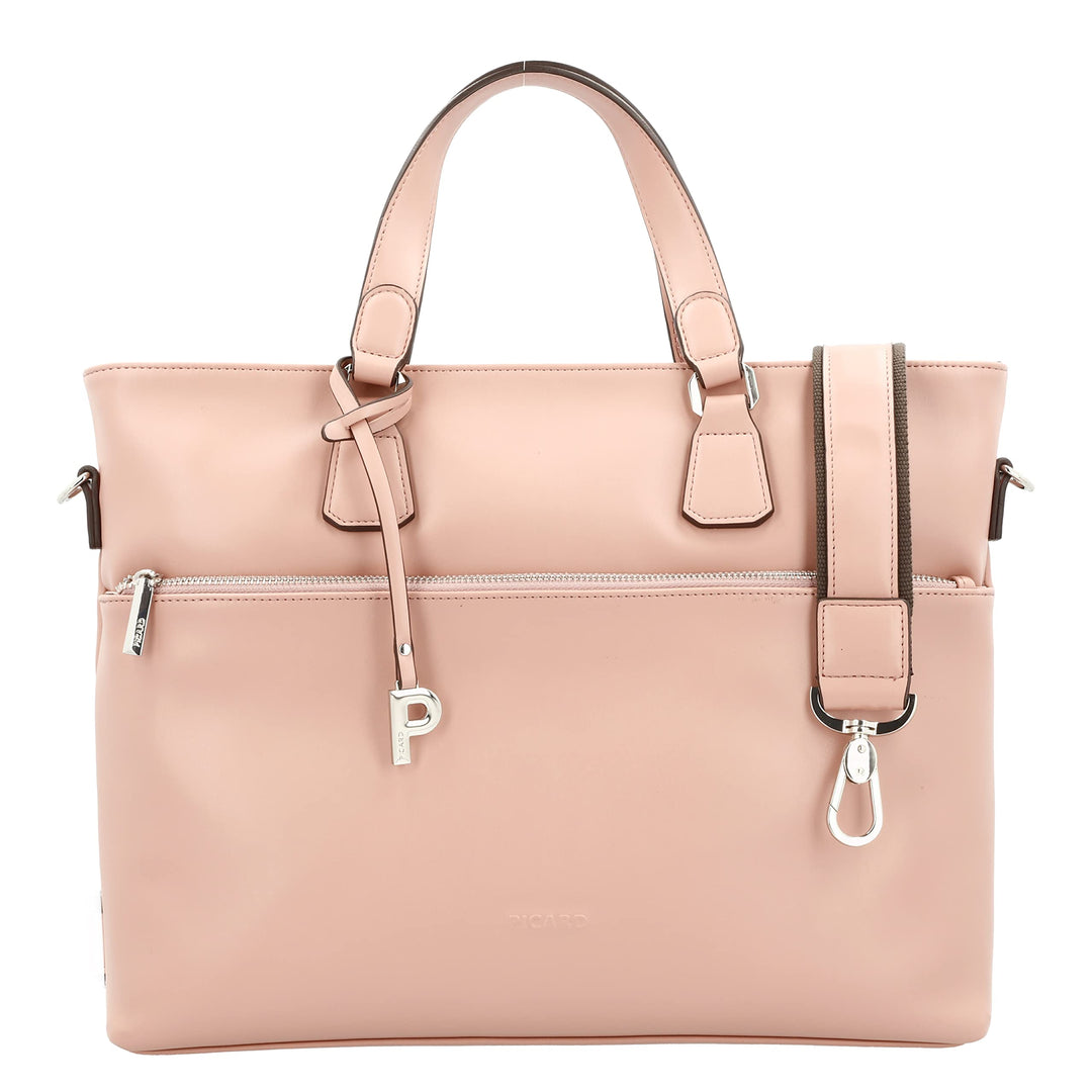 Picard Damen Shopper MIJA aus Synthetik Gross | mit Reissverschluss | Shopper | Alltag Magnolia Einh