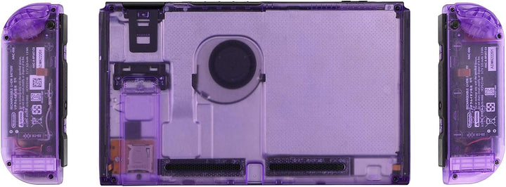 eXtremeRate Hülle Case für Nintendo Switch Joycon/Konsole, Rückgehäuse&Kickstand für Switch Console,